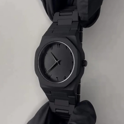 Arabic Aura Watch – Premium All Black Edition