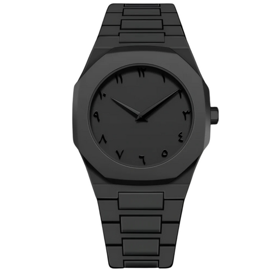 Arabic Aura Watch – Premium All Black Edition